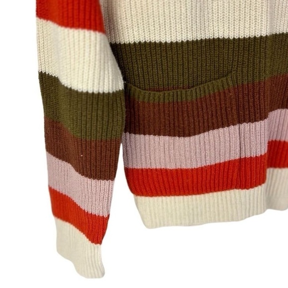 Madewell Patch Pocket Stripe Pullover Sweater M - Picture 7 of 12
